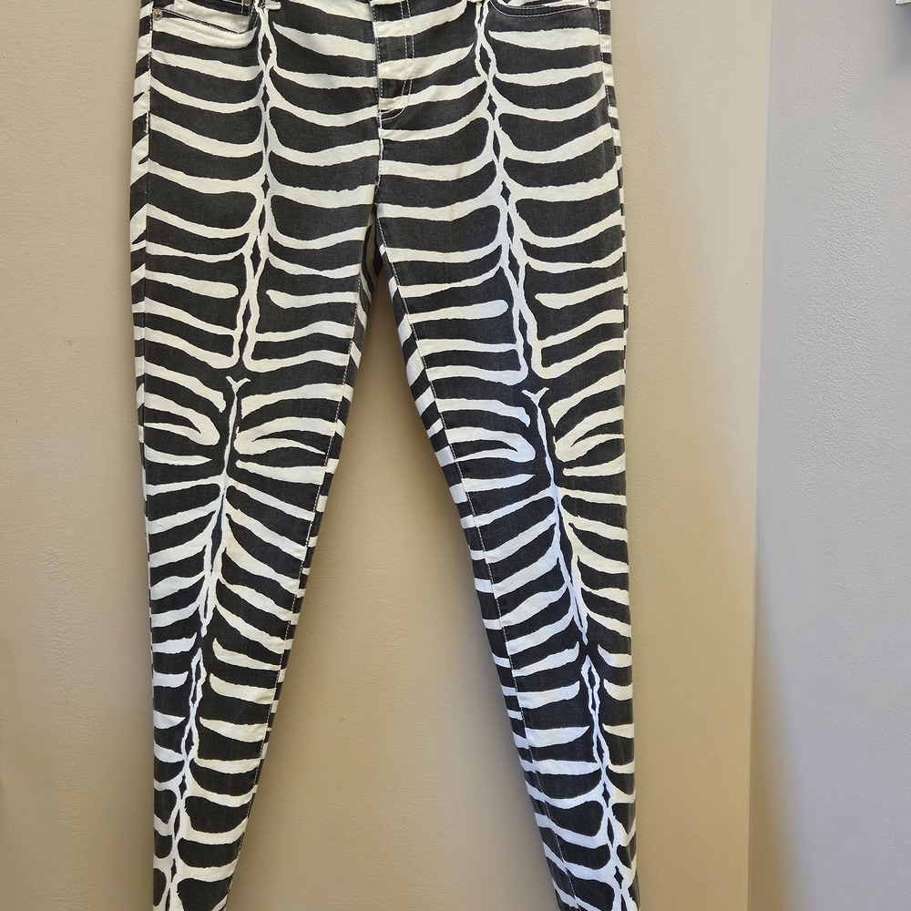Michael Kors Zebra Print Skinny Jeans